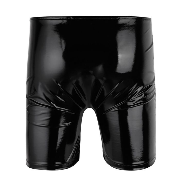 Męskie Lateksowe Bokserki Z Otworem Bermudy z Dziurką LATEX - XL