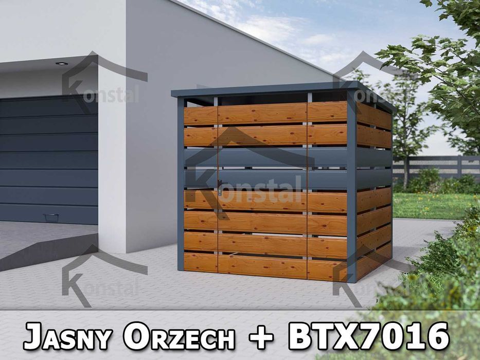 Altana śmietnikowa - Wiata śmietnikowa kosz na śmieci 2x2 m PRODUCENT