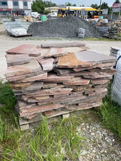 Łupek Naturalny Porfir Włoski Płyty Ogrodowe Akwarium Elewacja Ścieżka