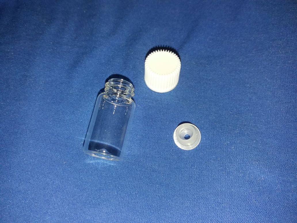 Mini garrafa de vidro de 3ml