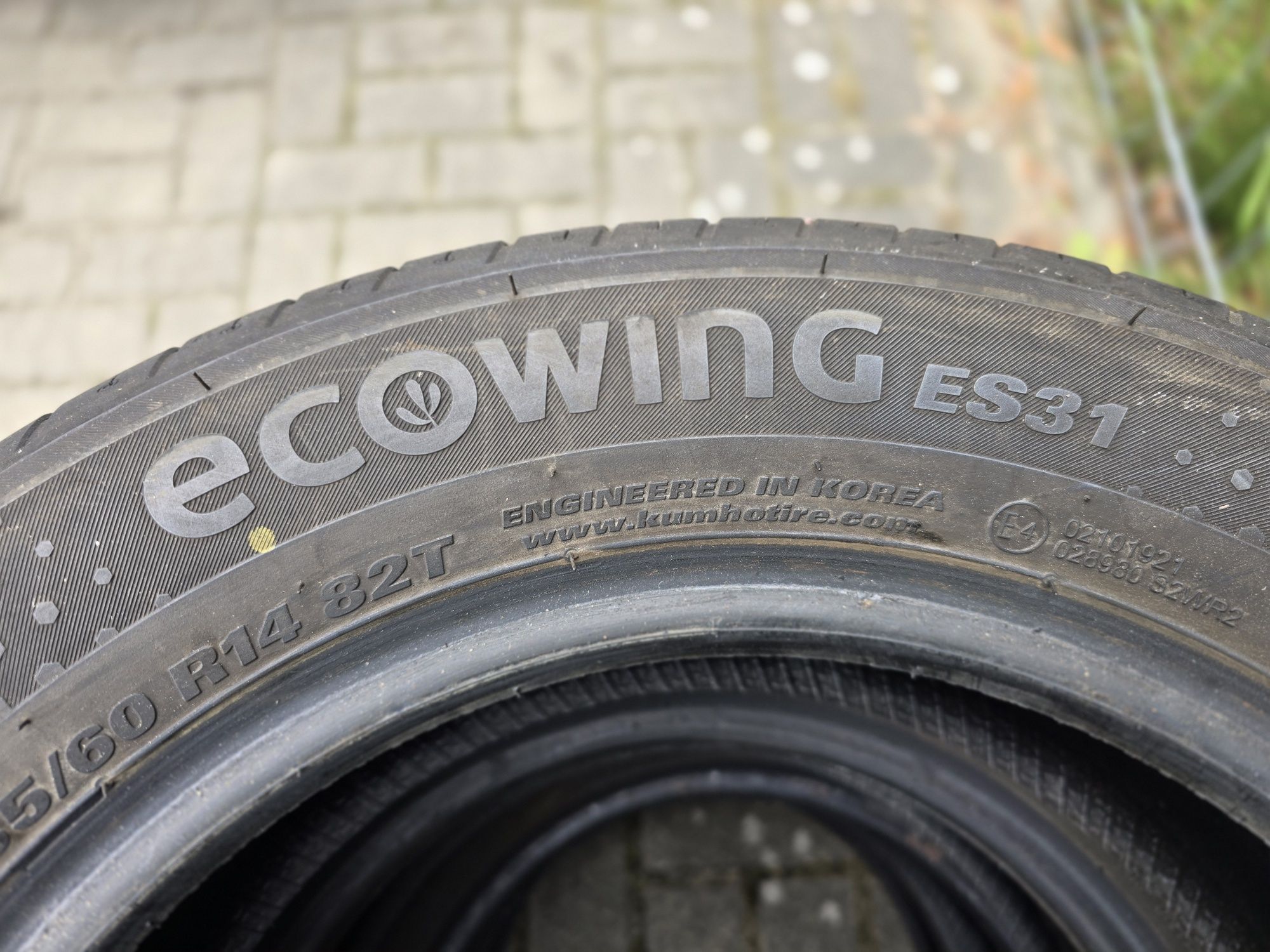 4x Kumho 185/60/14 r14 rok 2023 letnie ecowing es31 jak nowe