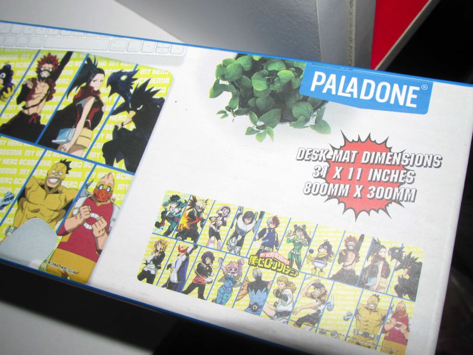 Tapete Rato XL + Garrafa de Agua 850ml My Hero Academia Novo/Selado