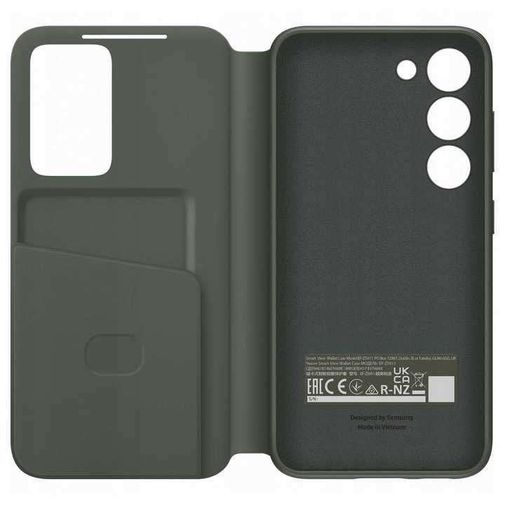 etui Samsung Smart View Wallet Case  khaki / zielone do Galaxy S23