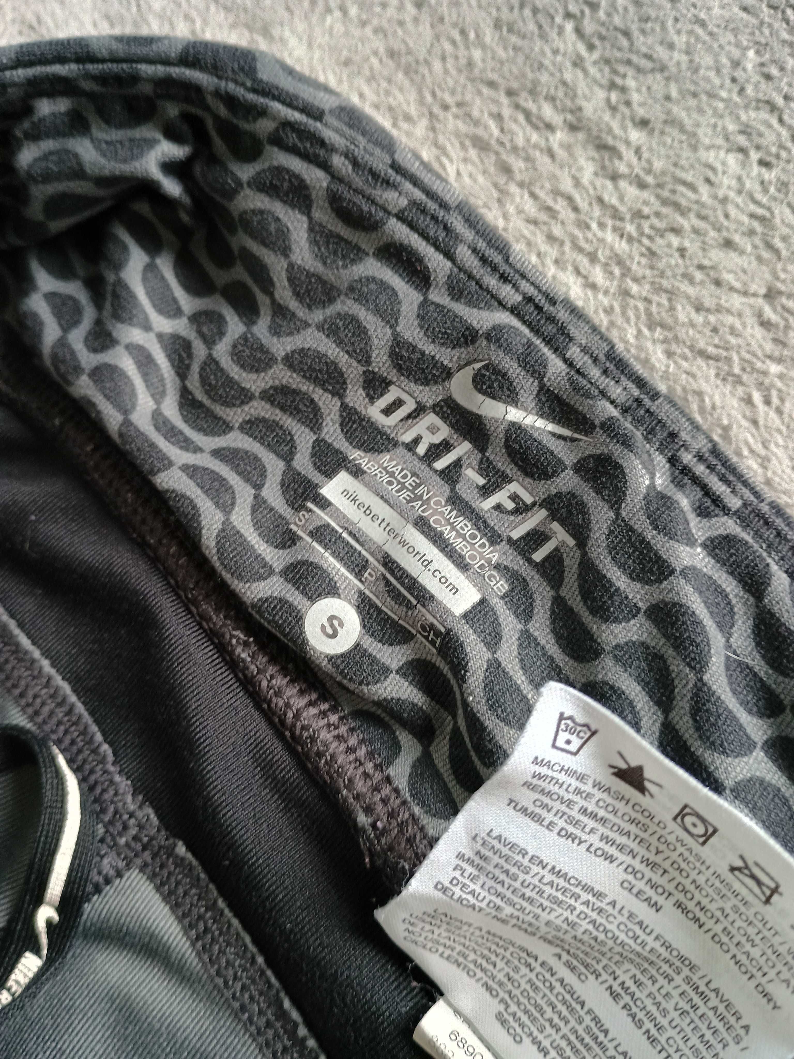 Damskie legginsy 3/4 Nike Dri-Fit - szare, rozmiar S