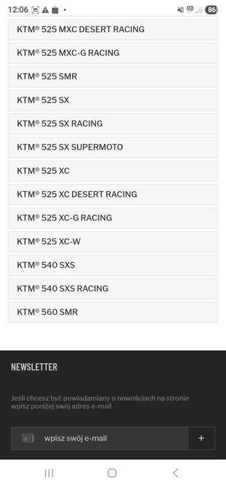 Oslona filtra powietrza ktm