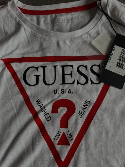 tshirt manga comprida guess