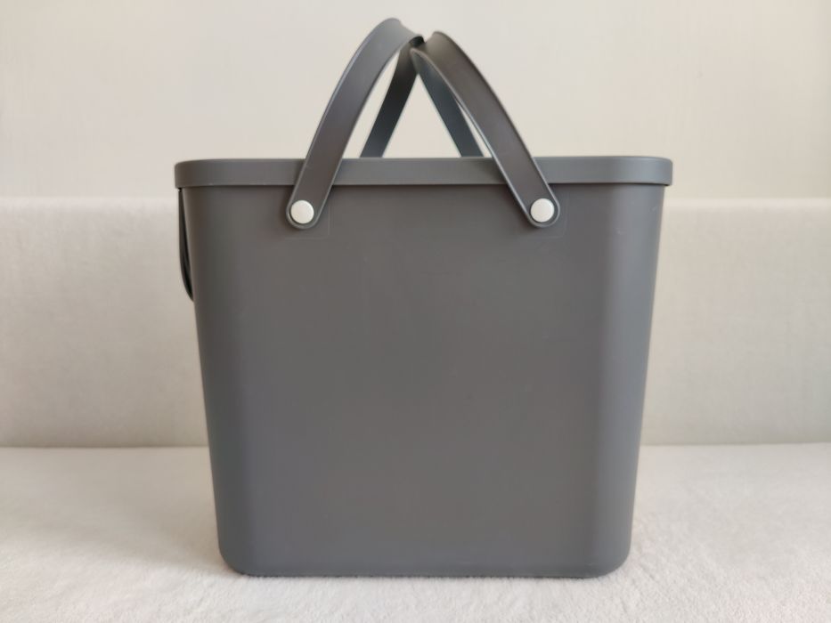 Nowy pojemnik do segregacji kosz na śmieci Rotho 25L wiadro szare