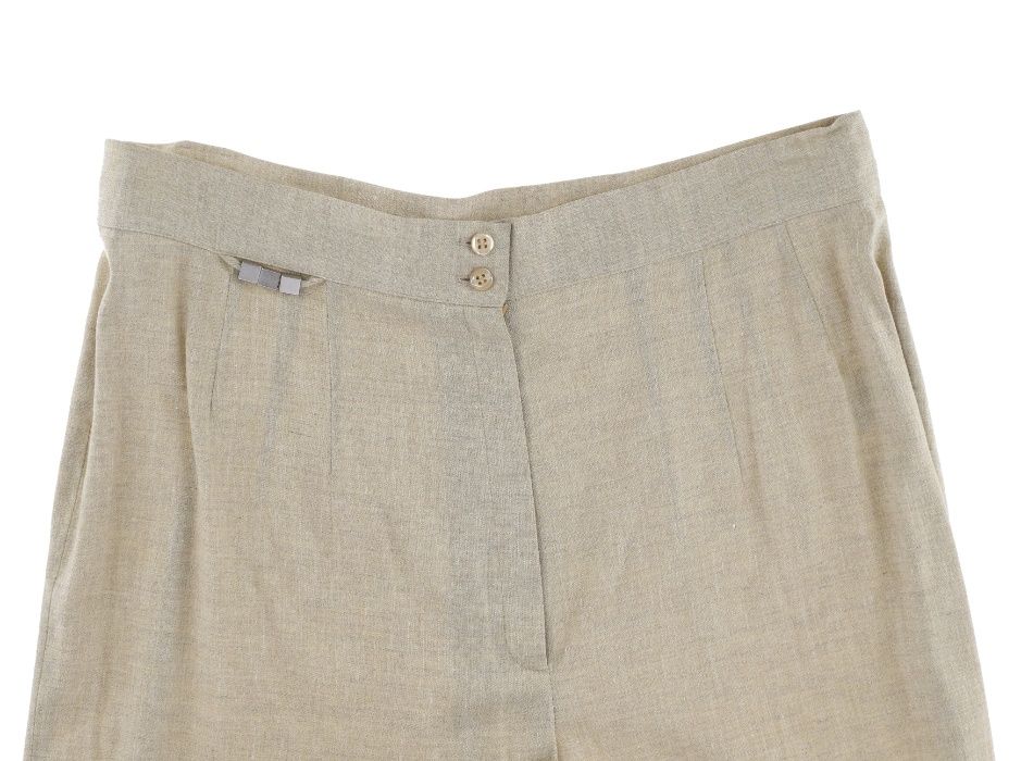 Oliwkowe spodnie marki Vera Moni, rozmiar 42