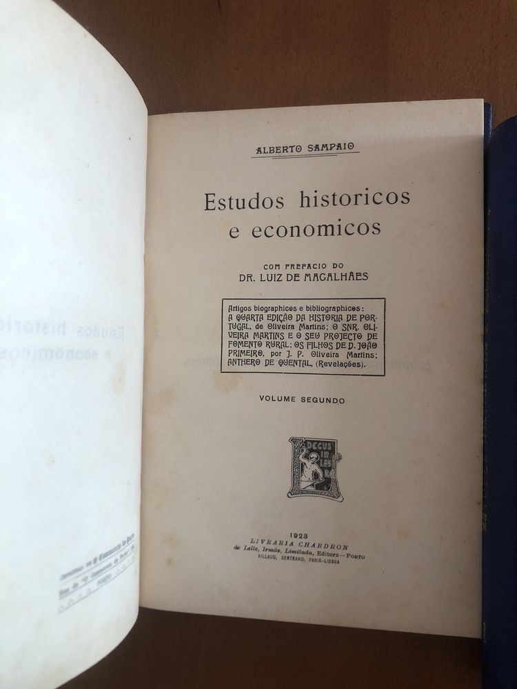 Estudos historicos e economicos - Alberto Sampaio