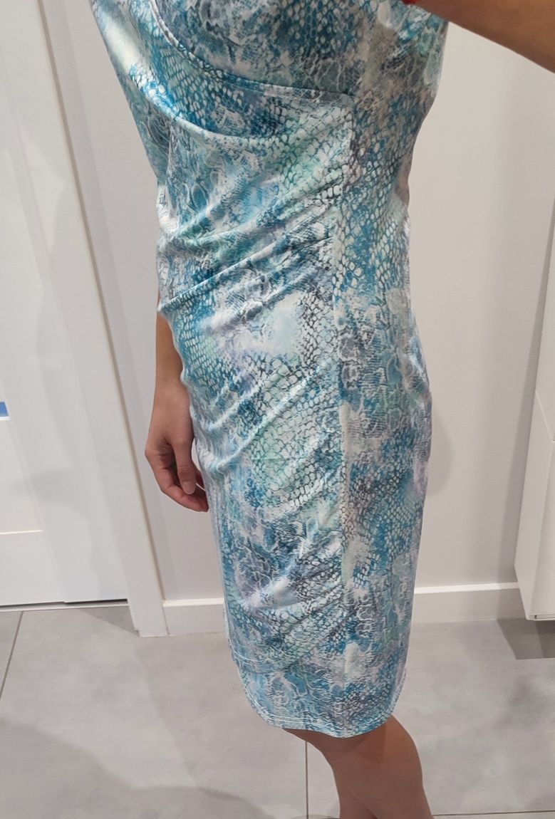 Sukienka Monnari, 38, M, do karmienia, błękitna, ciążowa