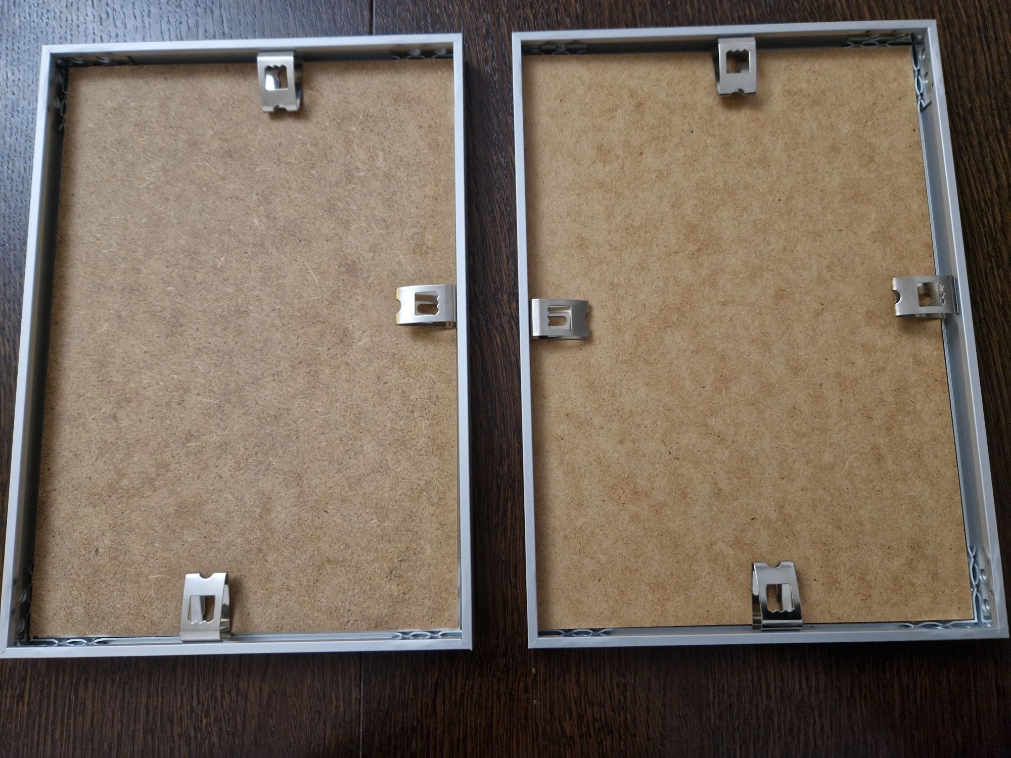 Ramki aluminiowe do zdjęć 2szt. 18,5 x 26 cm srebrne KPL.