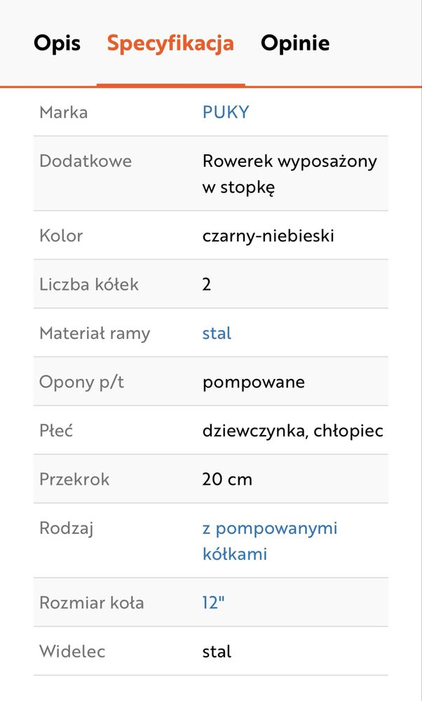 Puky rowerek biegowy