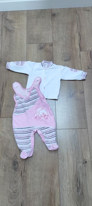 Welurowe śpioszki+kaftanik