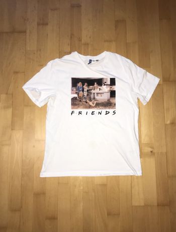 T shirt vintage friends biały męski l hm