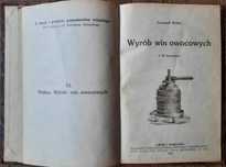 Wyrób Win Owocowych 1921 r, Lwów Warszawa Leonard Weber