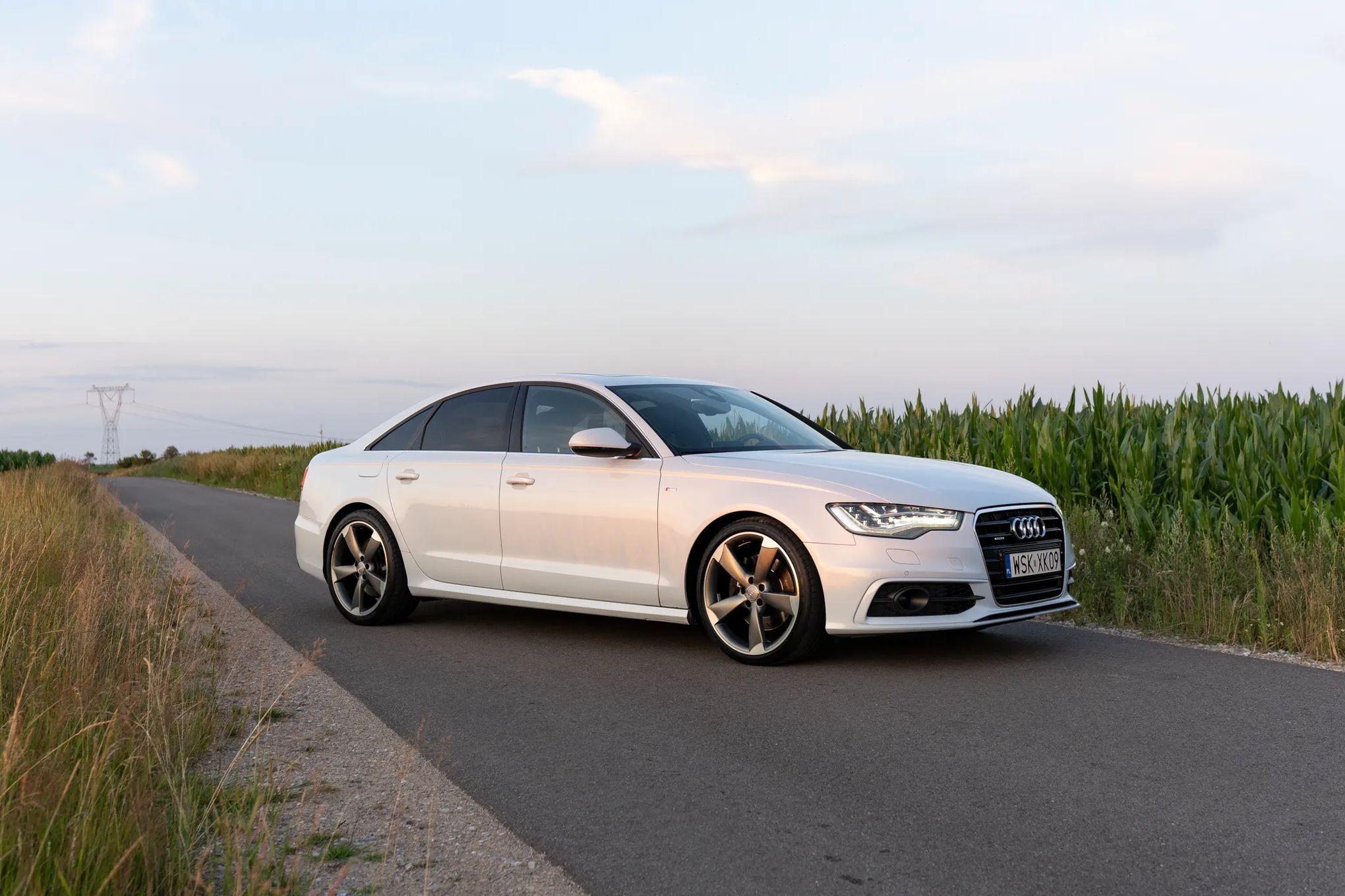 Audi A6 S-Line, Quattro, adaptacyjny tempomat, LED, Bose