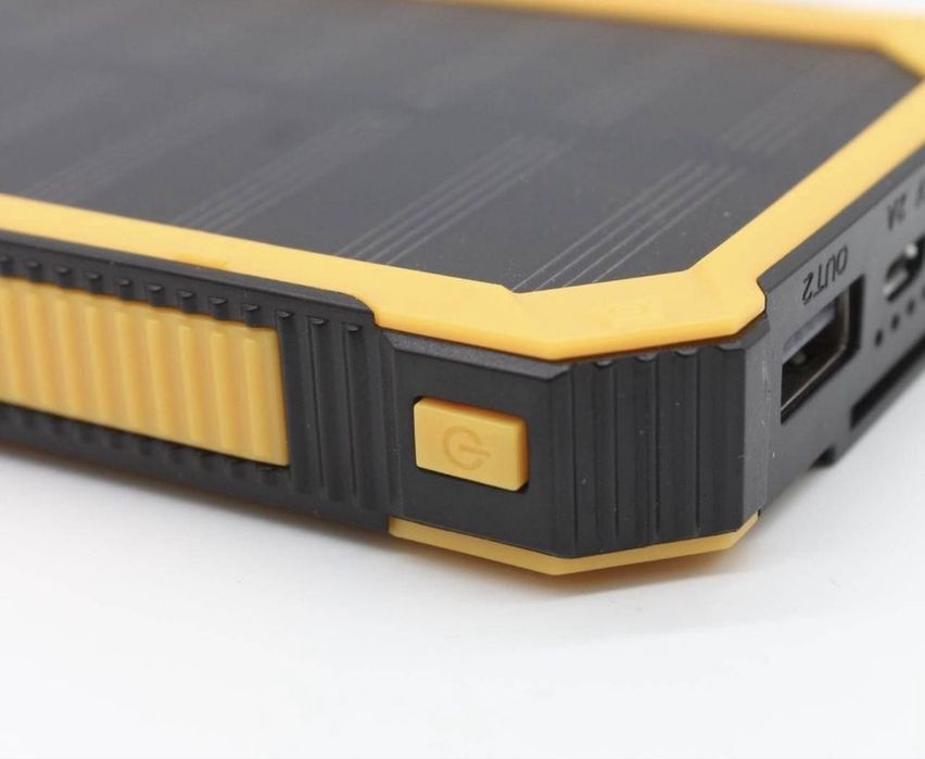 Power Bank 20000mAh з сонячною панеллю та ліхтарем, павербанк бронік