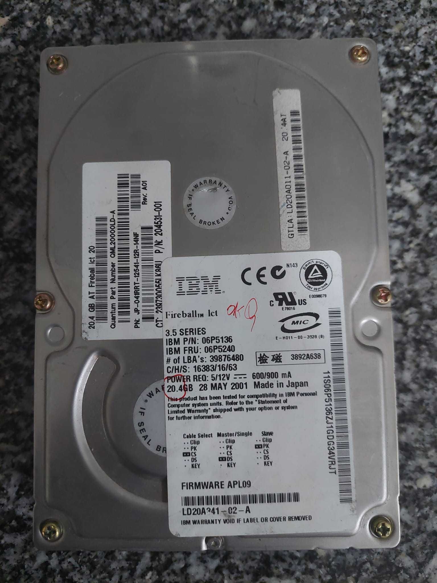 Discos ATA varias marcas e modelos