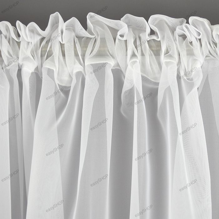 Gotowa firana 150x400 z czarnymi kryształami