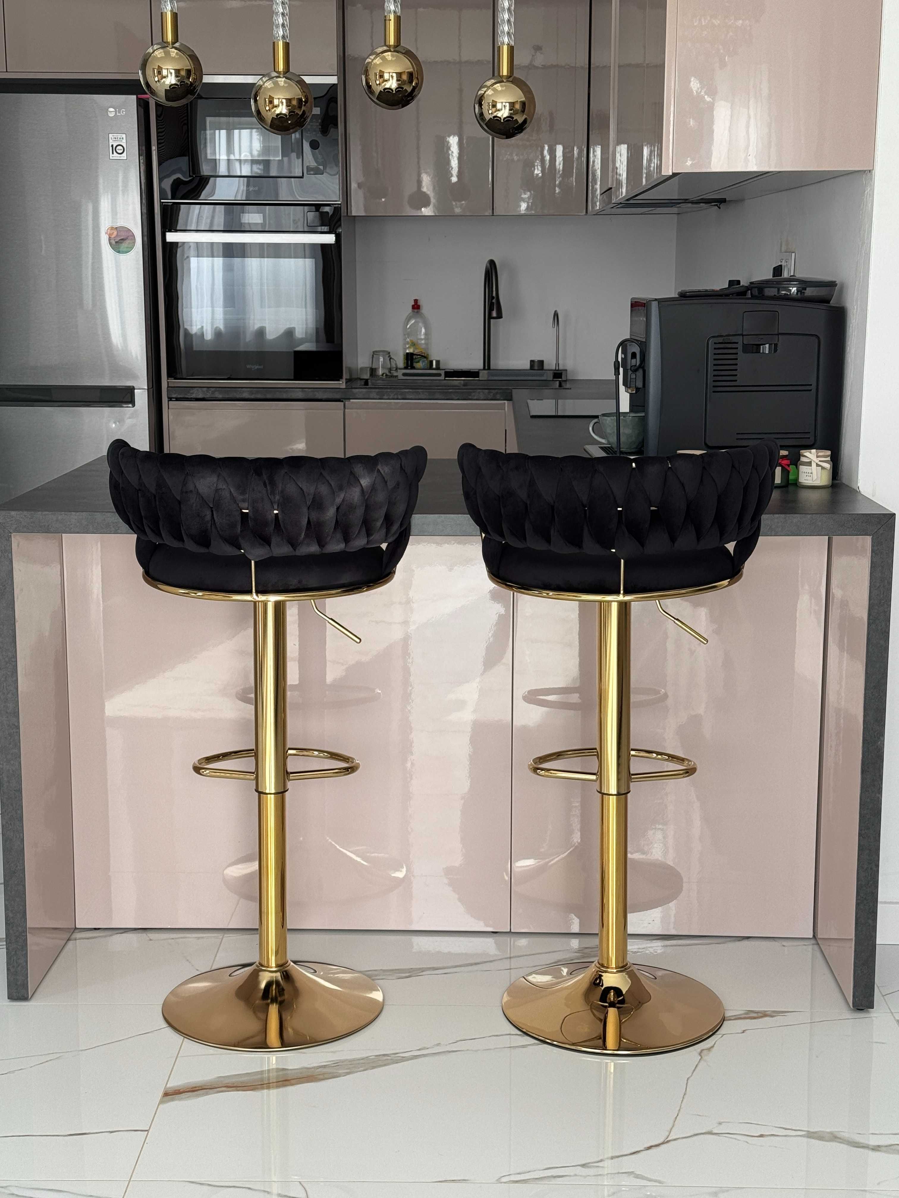 Luksusowy Hoker Czarny – Nowoczesny Design Glamour
