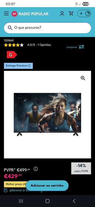 TV Smart Android Silver 65" 4K Ultra HD 165cm - Preto
3,5