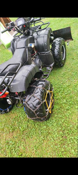 Quad 150 wyciągarka,pług,łancuchy