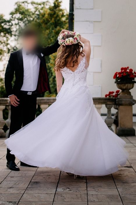 Suknia ślubna 38 biała