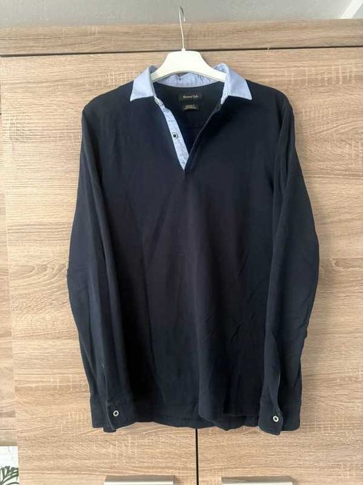Bluzka Polo z kołnierzykiem Massimo Dutti S elegancka koszula