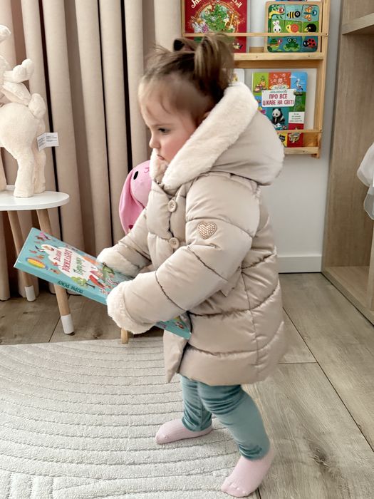 Зимовий пуховик в ідеальному стані на 92-98 см