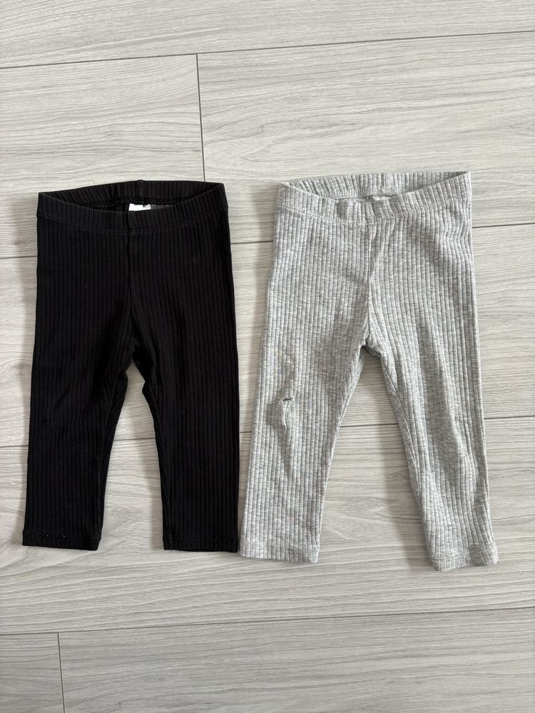 Legginsy prążkowane H&M r 74