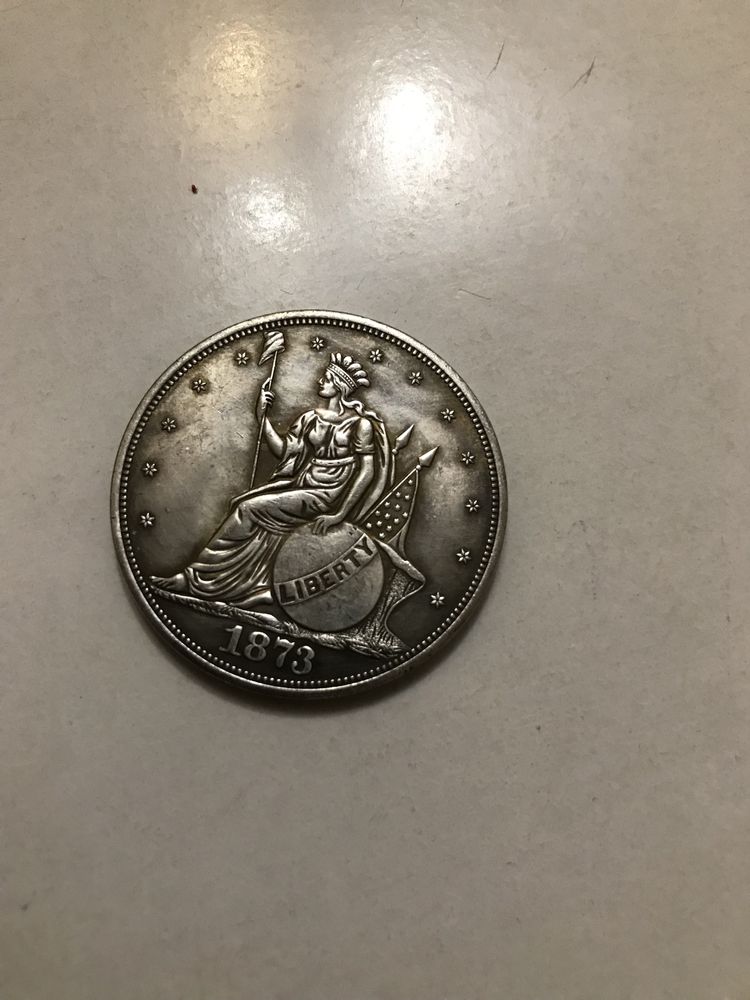 Монета Trade Dollar торговий долар 1873 року