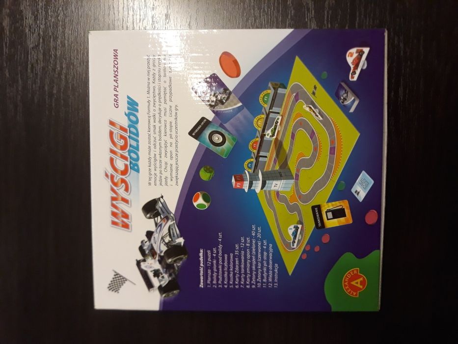 Gra planszowa Wyścigi Bolidów dla 2-4 osób