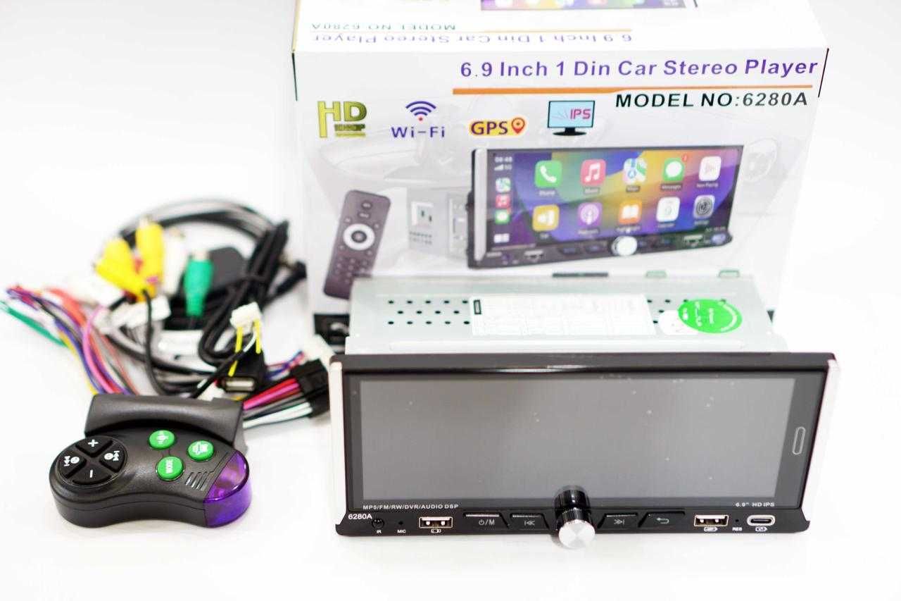 IPS экран 6.9! 1din магнитола 628ОА Android 2/32Gb Экран/ GPS/ WiFi
