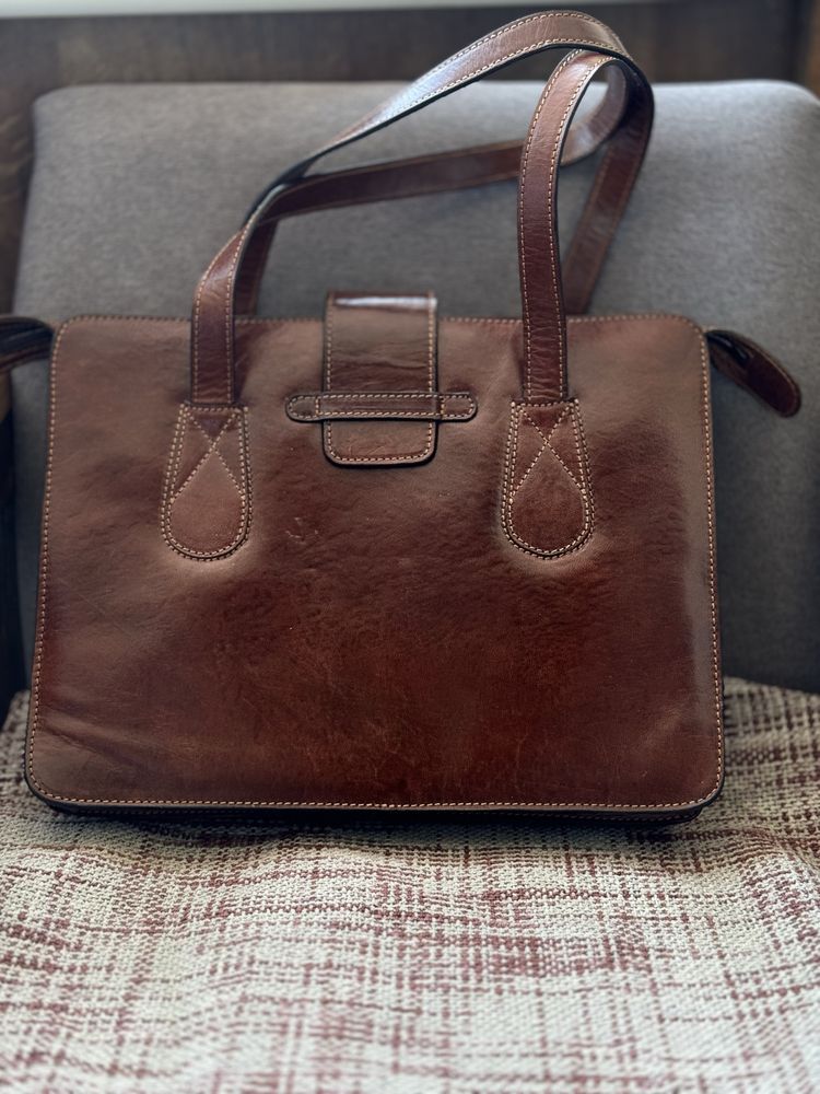 Ділова сумка fossil, ручна робота, hand made