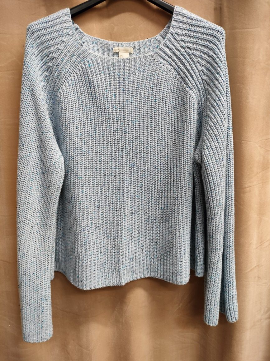 Sweter r.L H&M kolor błękitny