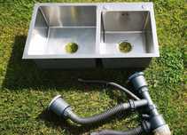 Zlewozmywak kuchenny dwukomorowy INOX 78x43