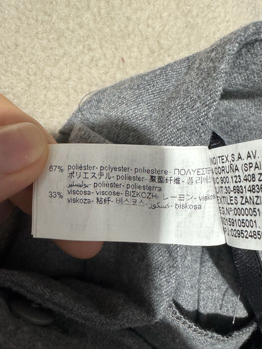 Сірі класичні брюки з защіпами zara віскоза