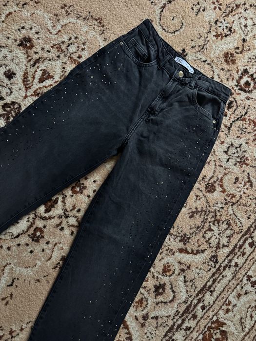 Джинси зі стразами zara