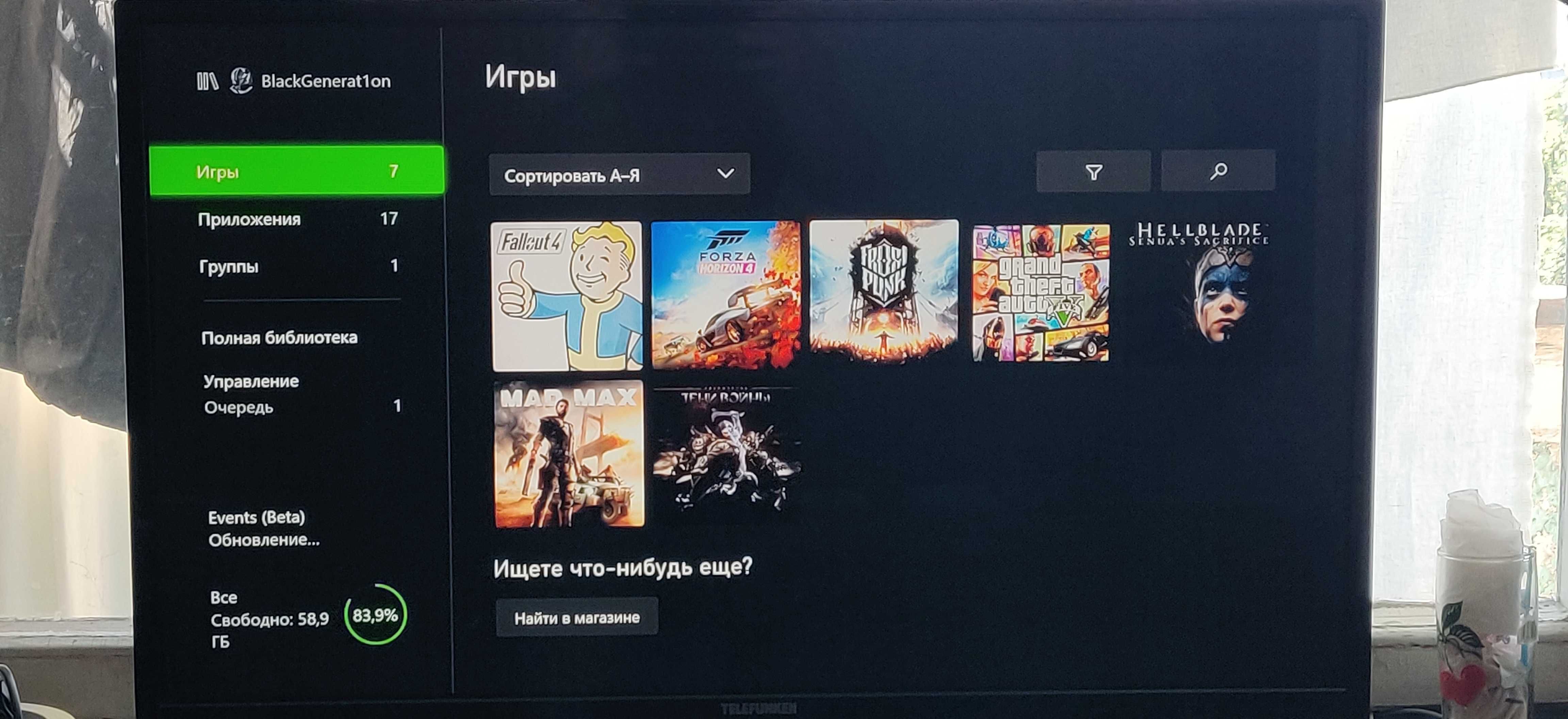 Игровая приставка X-box one, 1000Gb