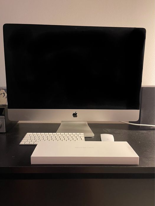 iMac 27" Retina 5K Mid 2015-pudelko+myszka+klawiatura+sformatowany