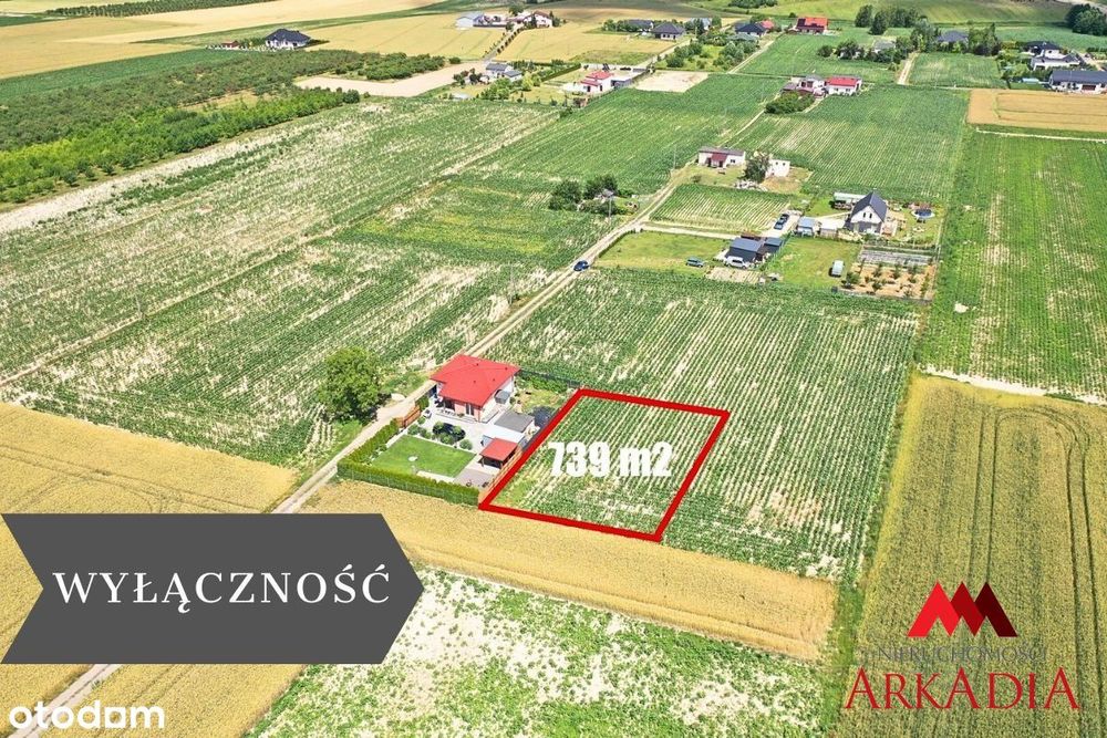 Działka budowlana 739 m² Zarzeczewo, gm. Fabianki