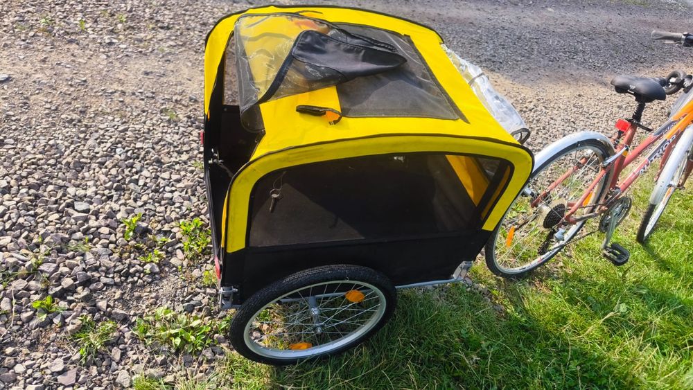 Przyczepka rowerowa na psa