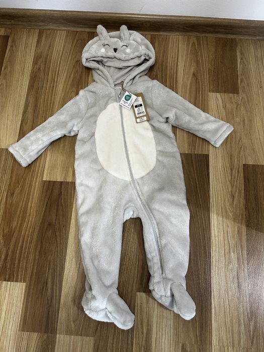 Nowy Cool Club, pajac dziewczęcy z kapturem, ocieplany, 80 cm