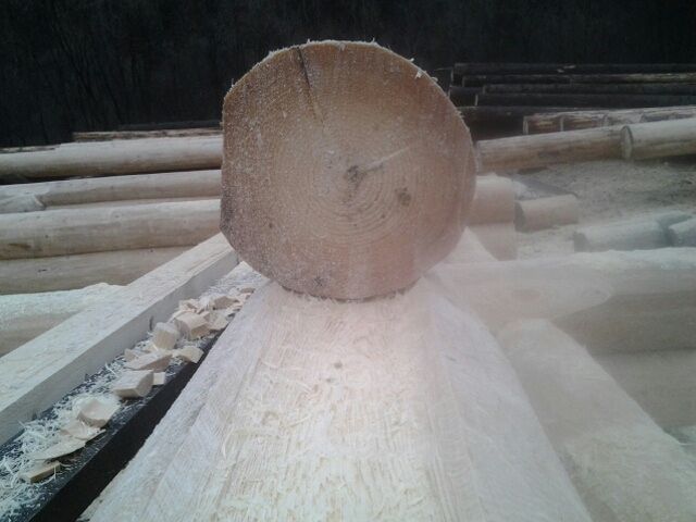 Деревяні будинки і бані із дикого зрубу