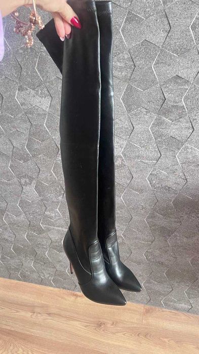 Ботфорты натуральная кожа