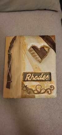 Notatnik pamiętnik handmade Rhodos