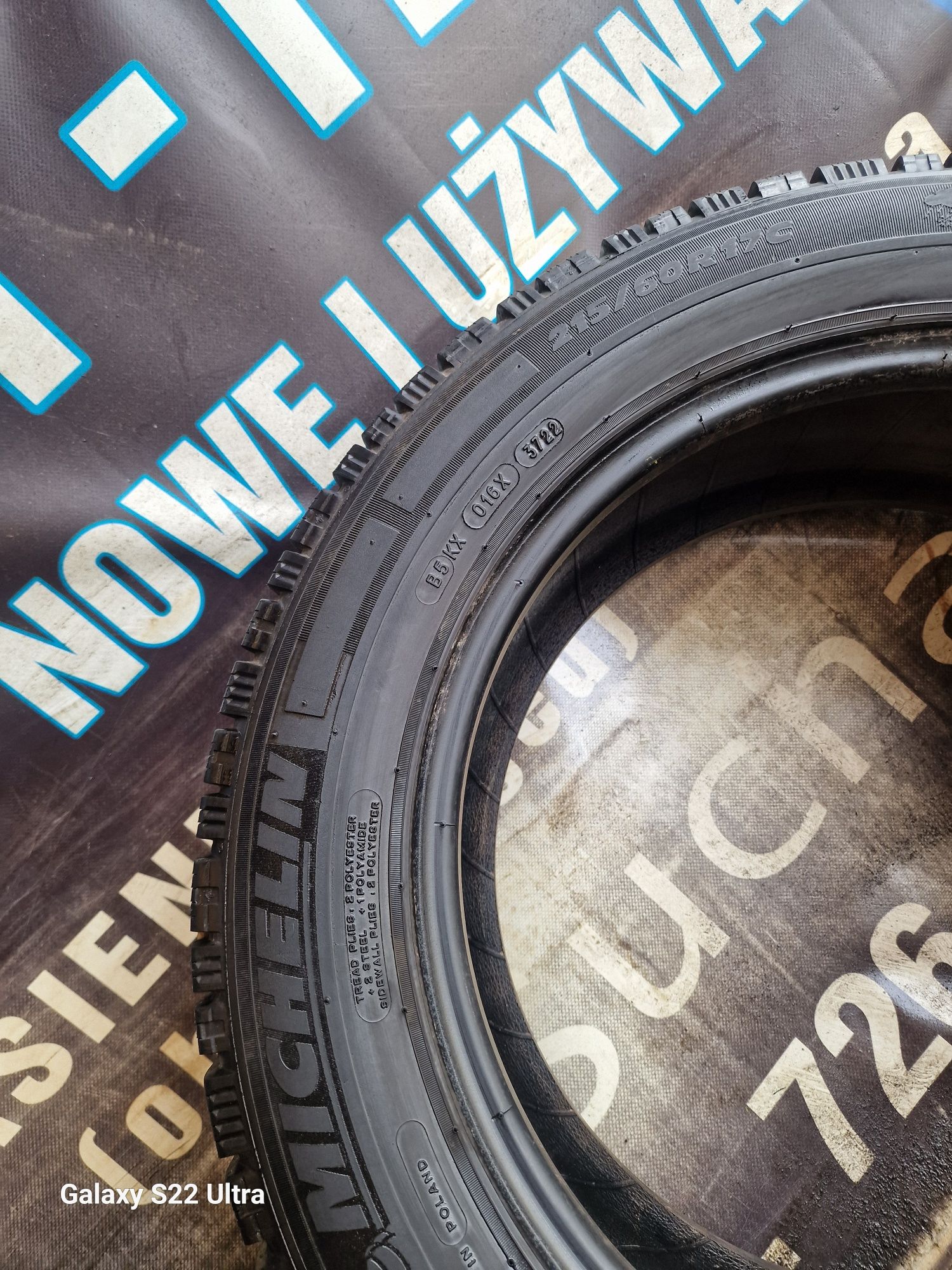 Opony zimowe 215/60/17C Michelin wzmacniane Para 9mm jak Nowe