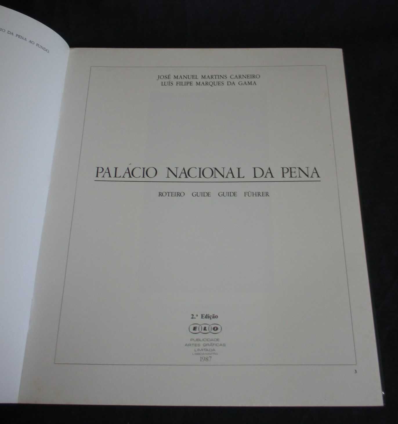 Livro Palácio Nacional da Pena Roteiro José Manuel Carneiro