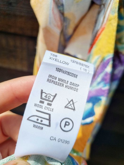 Юбка винтажная вискозная плиссе батал