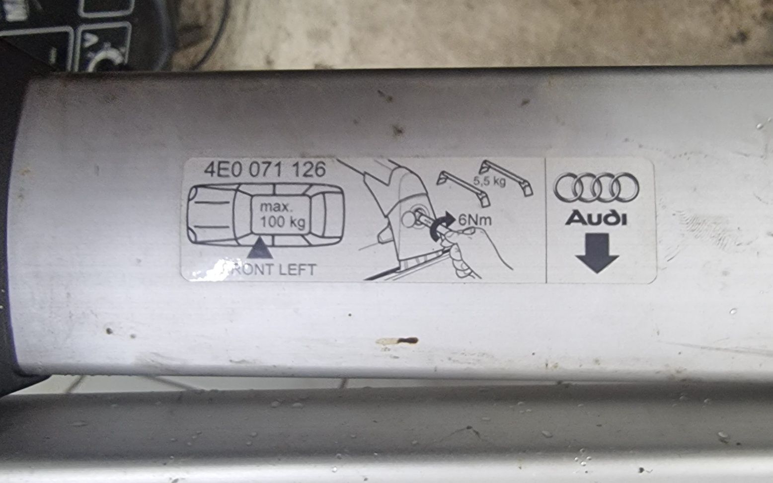 Bagażnik dachowy Audi A8 D3 oryginał